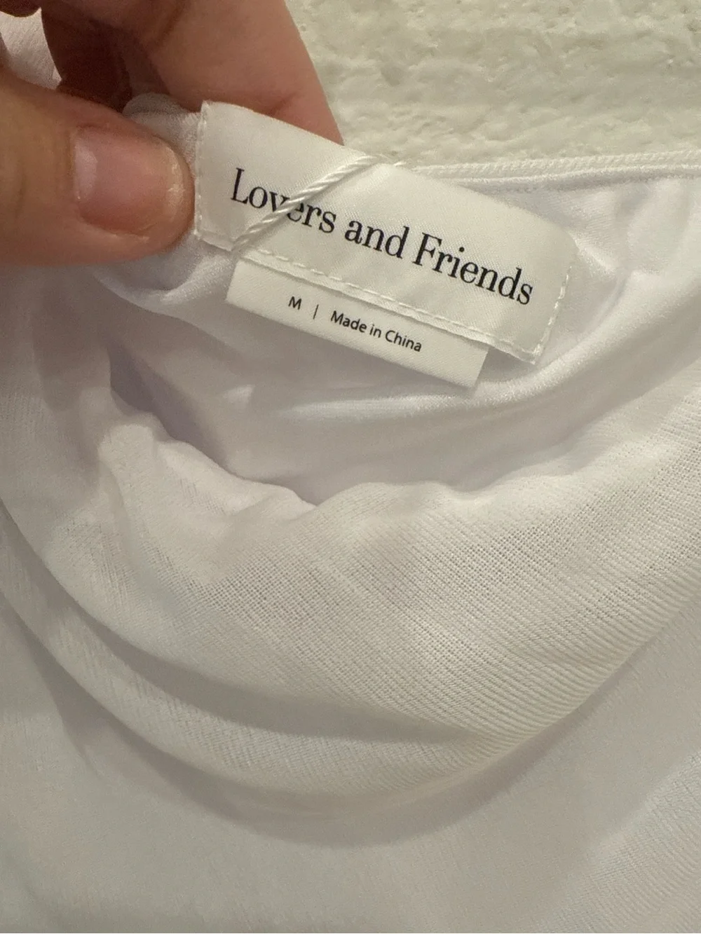 Lovers and Friends Estella One Shoulder White Maxi Dress NWT Size M - Picture 3 of 6